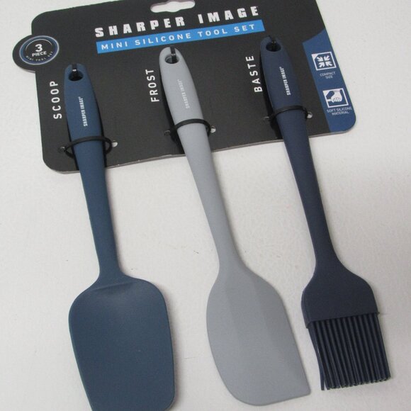 NEW! Sharper Image 3pc Silicone Kitchen Utensil Set - Picture 1 of 4